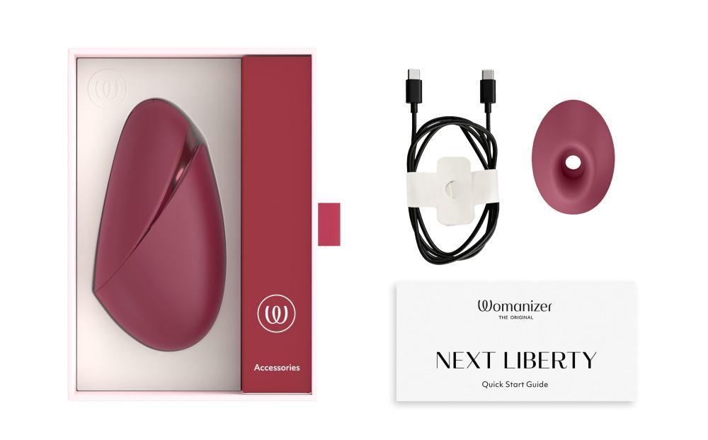 Womanizer - Next Liberty 3D Pleasure Air Stimulator - Bordeaux photo-13