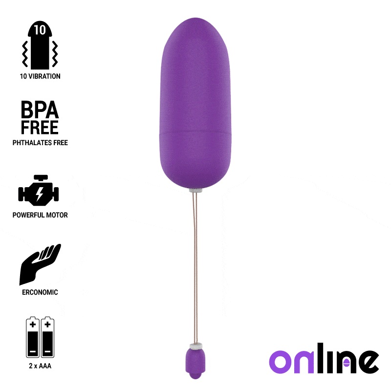 Enjoy the 10 amazing vibration modes of this egg, from a sof... Online - Vibro Egg - Purple photo-3