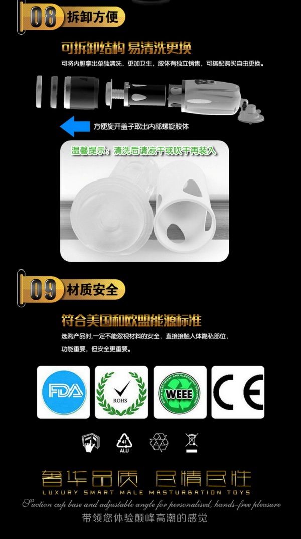 Magic Love - Telescopic Lover Masturators - Black photo-16