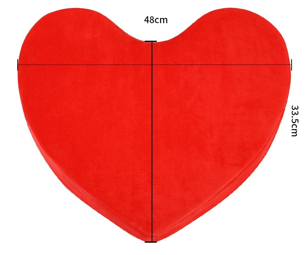 Shaped in ramp, this pillow makes every new sex position eas... MT - Heart-Shaped Sex Position Pillow - Black photo-3