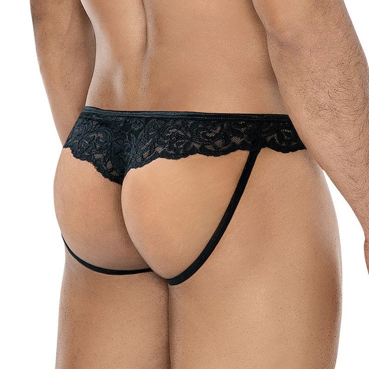 Cut4men - Lacey Jockstrap - Black - L 照片