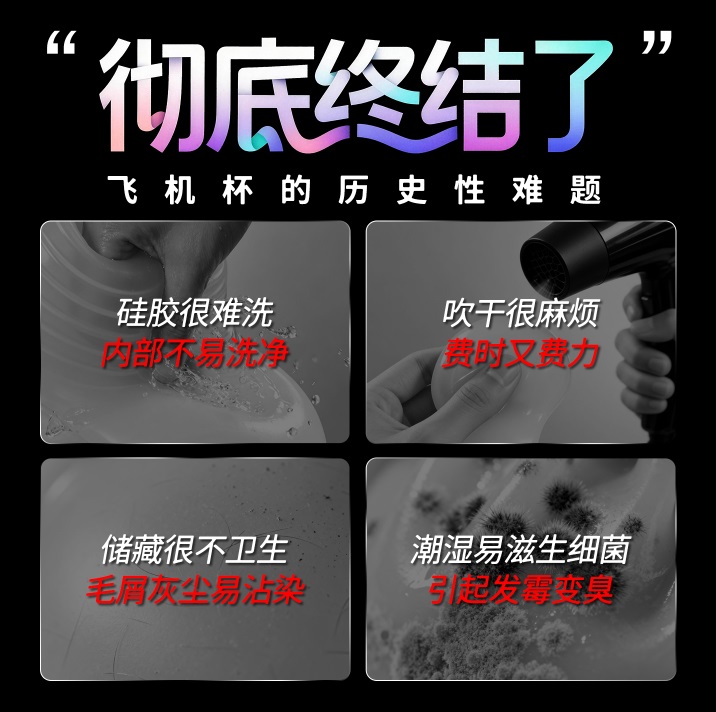 Drywell - 一次性使用飞机杯 琅牙晶格纹理 - 太空灰色 照片-8