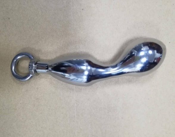 MT - Anal Plug w Handle - Silver photo-2