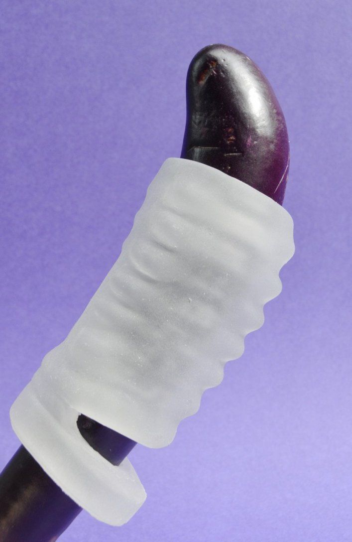 This ultra soft and stretchy ribbed stroker has a ball strap... TOF - Stroker Sheath photo-4