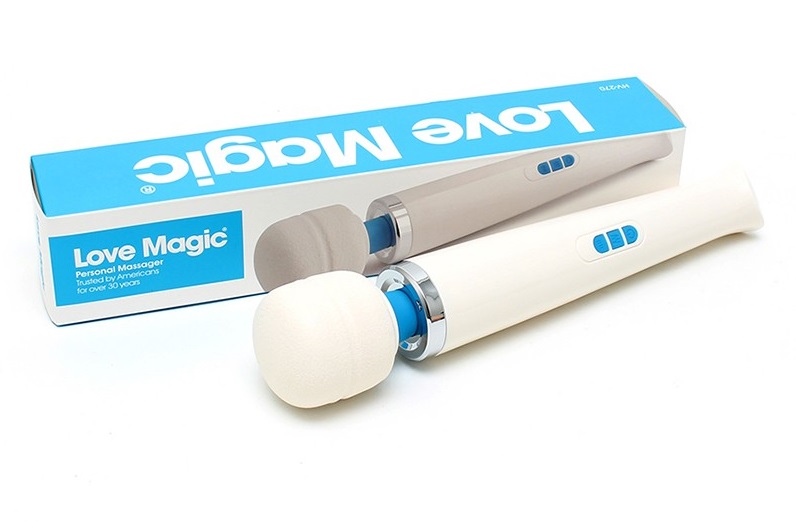 Personal wand massager with 10 speeds and 20 wave pulsations... Love Magic - Wand Massager - White photo-5