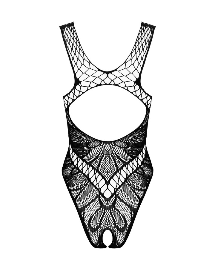 Obsessive - B138 網狀連體內衣 - 黑色 - 細/中/大碼 照片-6