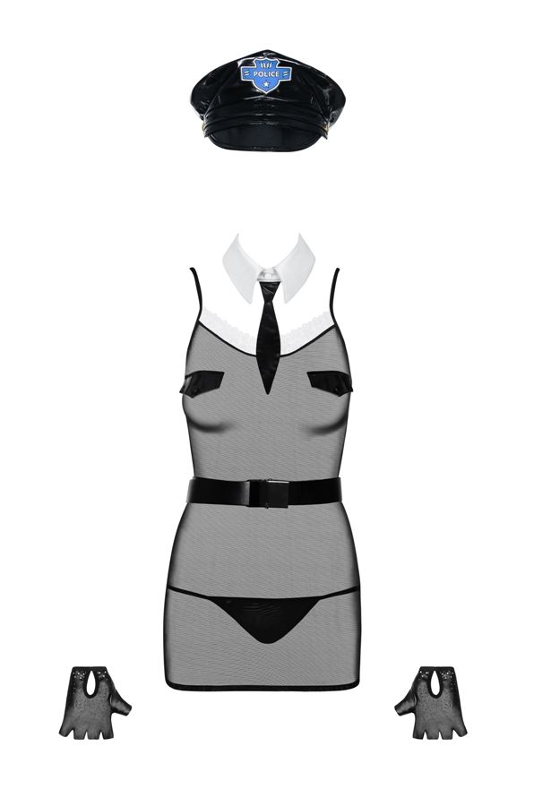 Watch out! A real Police Girl is here and she's gonna gi... Obsessive - Police 6 pcs Chemise - L/XL photo-5