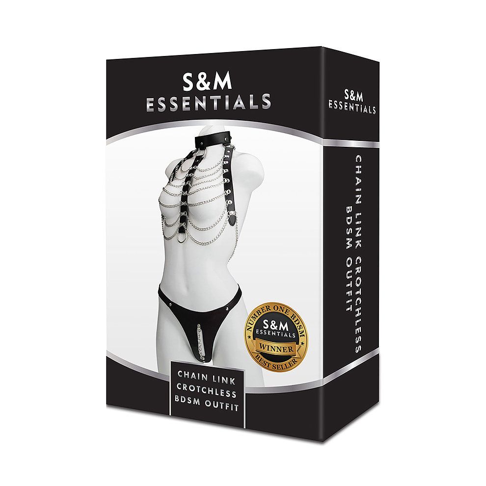 American brand S&M Essentials launches a series of bdsm prod... S&M - Chain Link Crotchless Bdsm Outfit photo-3