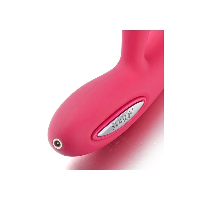 Lester has a SVAKOM intelligent mode which highly imitates t... SVAKOM - Lester Heating Rabbit - Wine Red photo-8