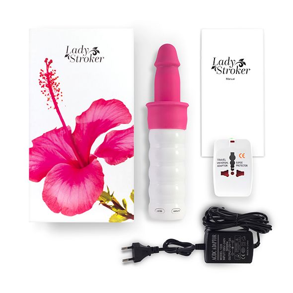 Meet the first handheld love-machine for ladies. The silky s... Lady Stroker - The Love Machine - Pink photo-10