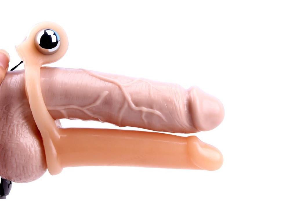 Material:TPE
Product Size:15.5cm . Φ3cm
Product Weight:0.170... Chisa - Vibration Triple Stimulator Sleeve w/ Dildo photo-5