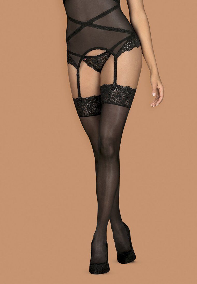 Obsessive - Bondea Stockings - Black - L/XL photo-5