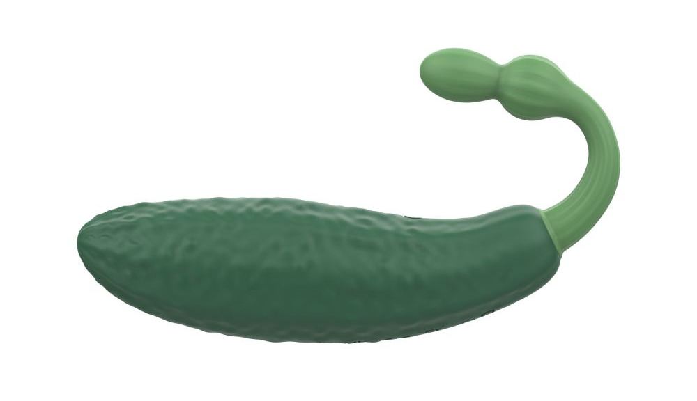 Olika - Cucumber Mini Vibrator - Green 照片-4