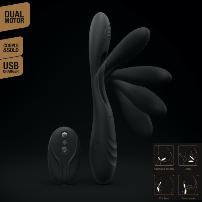 Dorcel - Multi Joy Couple Stimulator - Black photo-4