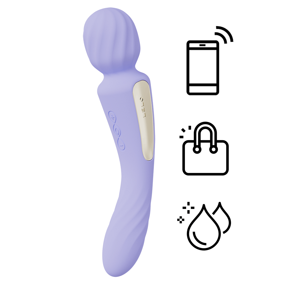 Lelo - Switch Double Ended Wand Vibrator - Lilac