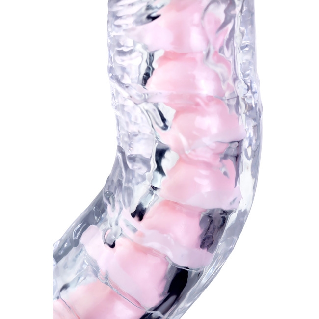 Flexible dildo with the skeleton inside the that allows you ... A-Toys - Paret Bendable Dildo - Clear photo-4