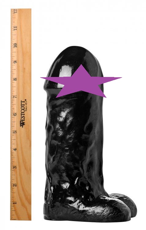 Master Cock - The Cyclops 10" Dildo - Black photo-2