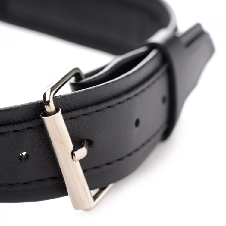 Adorn your neck with this O-ring collar! The beautiful O-rin... Strict - O-Ring Collar - Black photo-5
