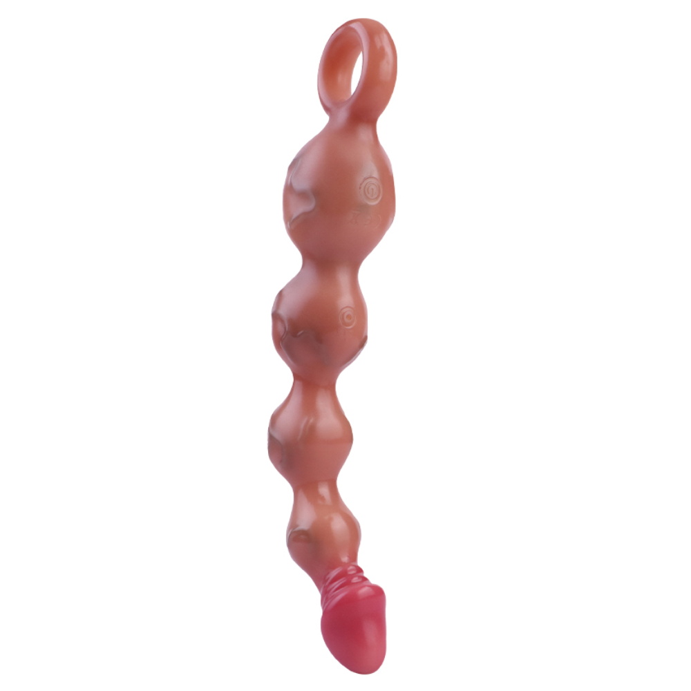 FAAK - Soul Vibro Anal Beads - Flesh photo-4