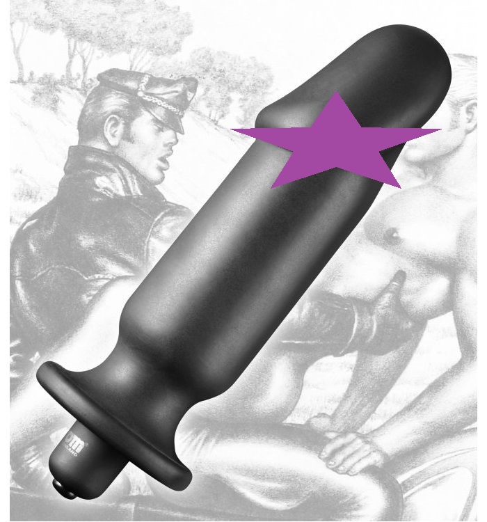 This semi-phallic silicone vibe is made of premium materials... TOF - Silicone Vibrating Anal Plug photo-2