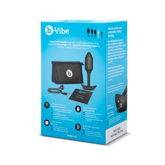 Combine the feeling of fullness and vibrations to experience... B-Vibe - Vibrating Snug Plug 2 - Black photo-10