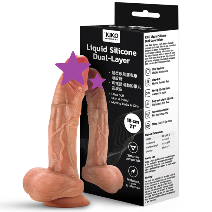 KIKO - Realistic Dildo 7" - Flesh photo-2