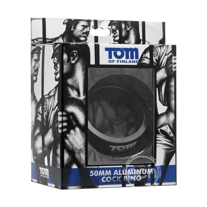 This lightweight metal cock ring is designed to keep your ro... TOF - 50mm Aluminum Cock Ring photo-10