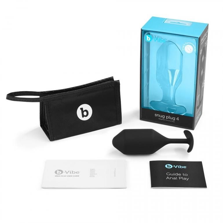 Snug Plugs feature a totally unique torpedo shape. The soft ... B-Vibe - Snug Plug 4 - Black photo-8