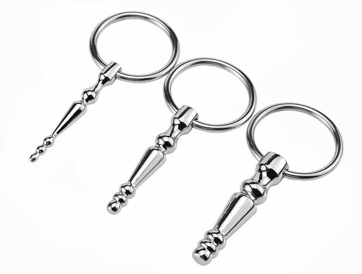 MT - 帶環尿道棒 6mm - 銀色 照片-3