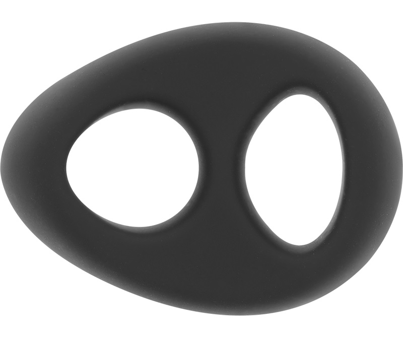 Powering - 超柔韌性 PR13 雙圈陰莖環 - 黑色 照片-3