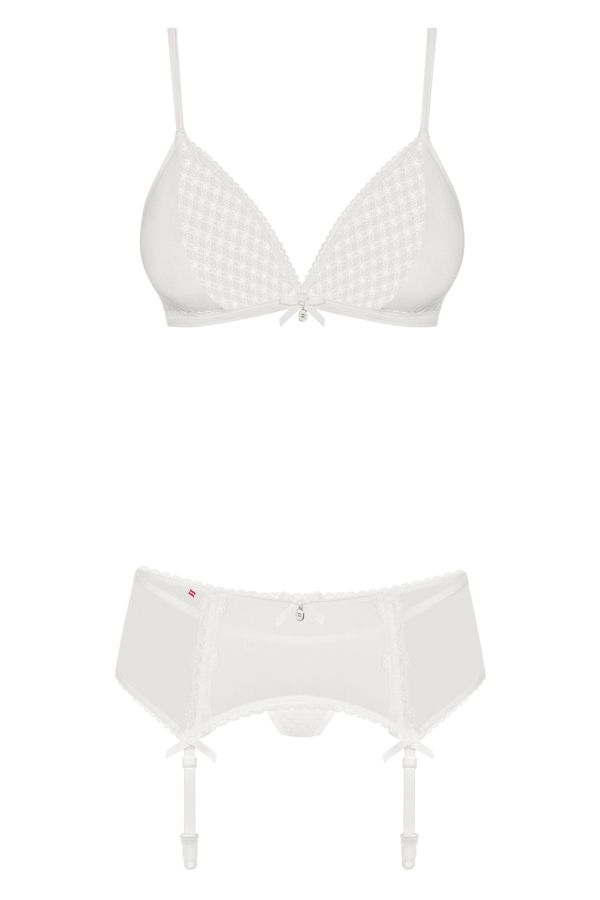 Three-piece perfection? It’s right here – waiting for you to... Obsessive - 843-SEG-2 3 pcs Set - White - L/XL photo-5