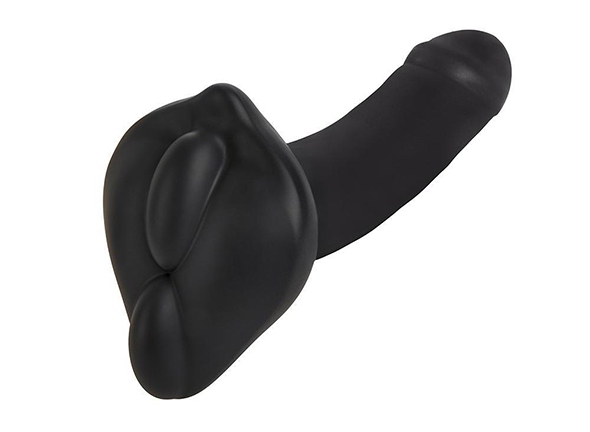 The patented bumpher is a dildo base stimulation cushion des... Banana Pants - Bumpher Strap-On Cushion - Black photo-4