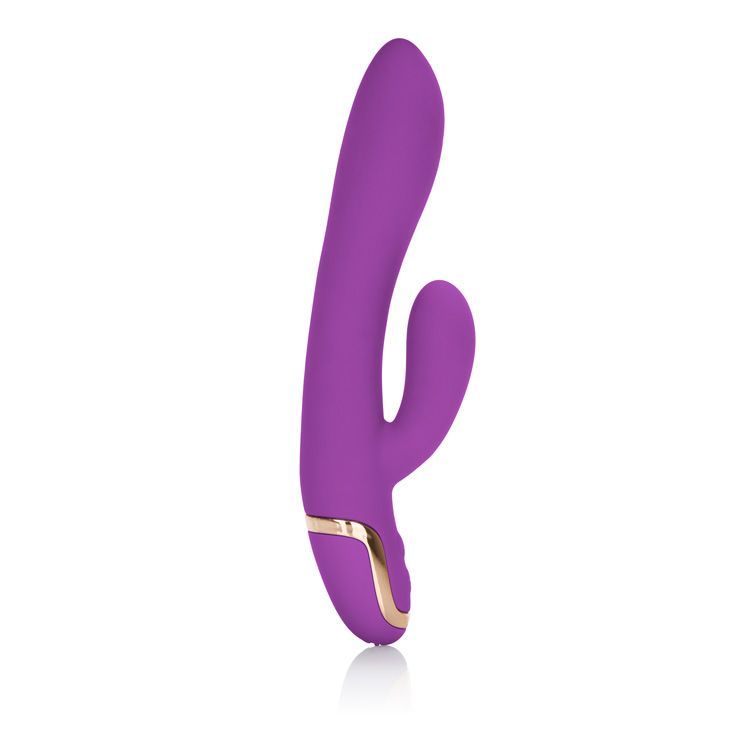 Featuring powerful dual motors and luxurious designer accent... CEN - Entice Marilyn Rabbit Vibrator - Raspberry photo-2