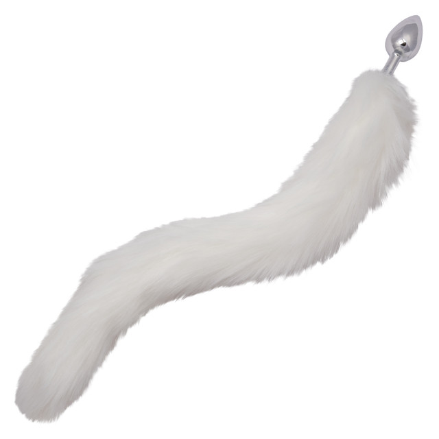 Explore exotic pleasure with the Running Wild Tail, a smooth... CEN - Running Wild Fox Tail Plug - White photo-3