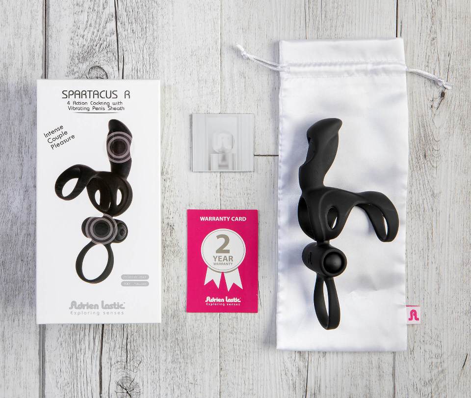 Powerful double cockring with structured penis sheath!
Mak... Adrien Lastic - Spartacus R Vibrating Cock Ring photo-18