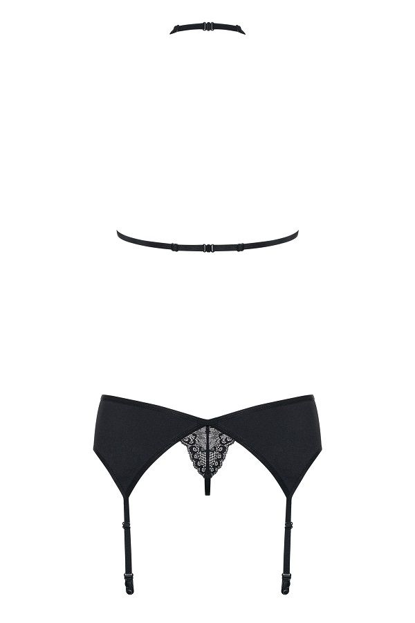 Set your love on fire with a charming set! It’s incredibly d... Obsessive - Charmea Set 3-pcs - Black - L/XL photo-8
