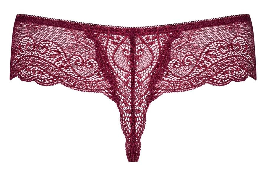 Lacy Miamor thong in a new, super feminine colour? It’s your... Obsessive - Miamor Thong - Ruby - S/M photo-8