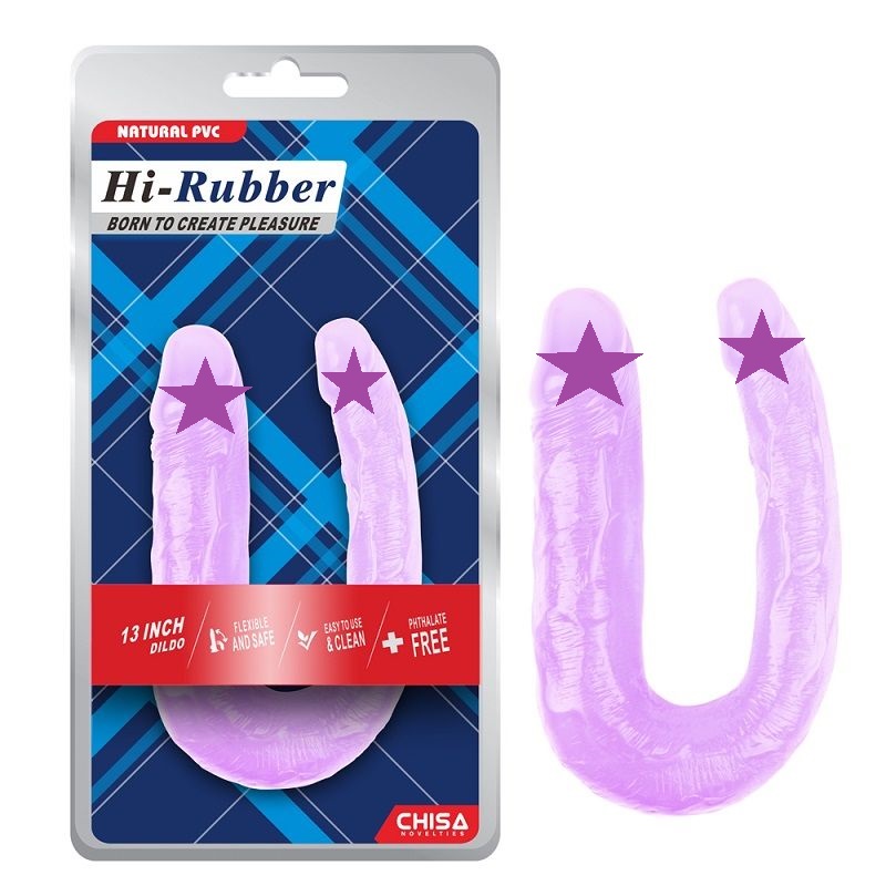 Chisa - 13″ Double Dildo - Purple photo-2