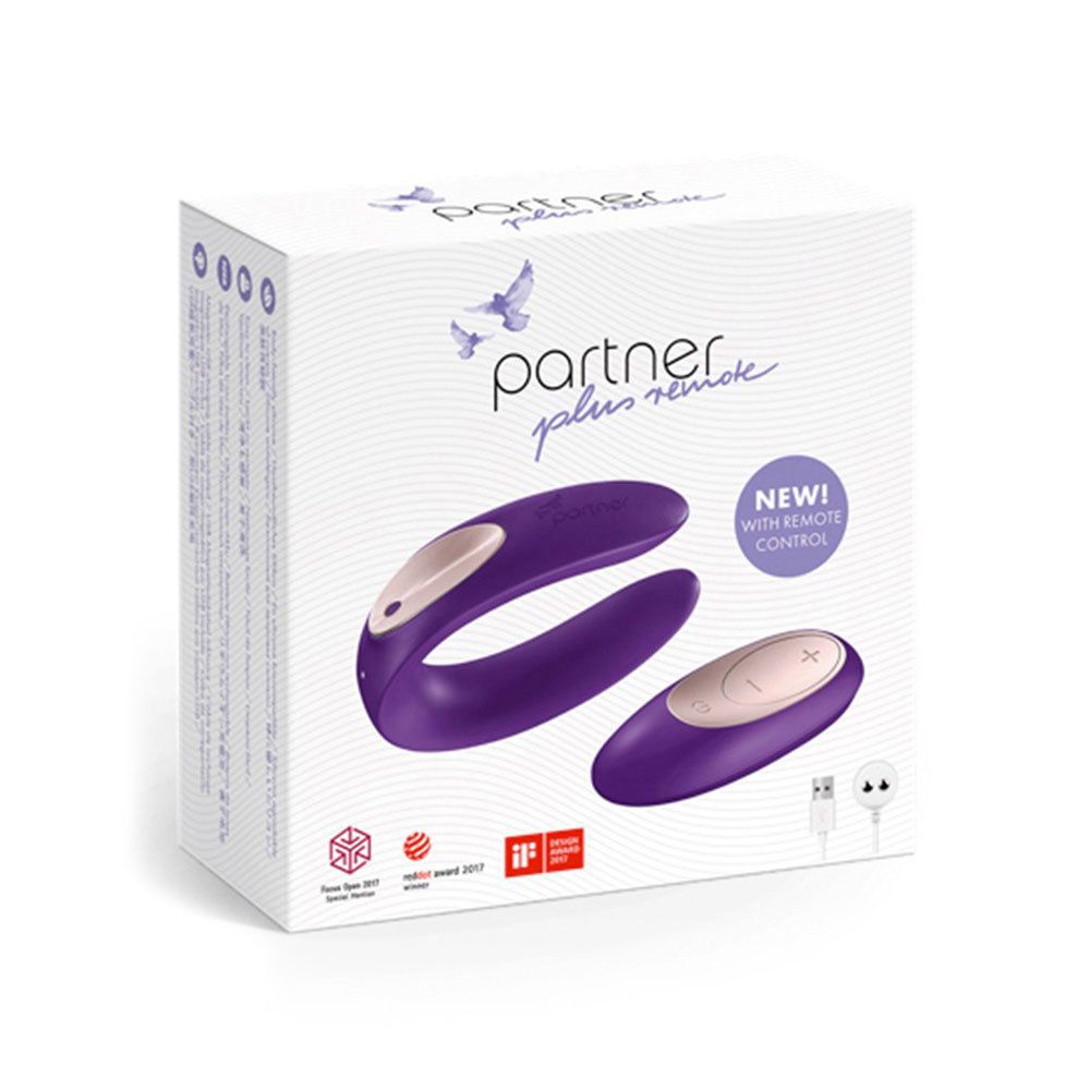 The Partner Plus remote provides more intense stimulation du... Partner - Plus Remote Couples Massager - Purple photo-8