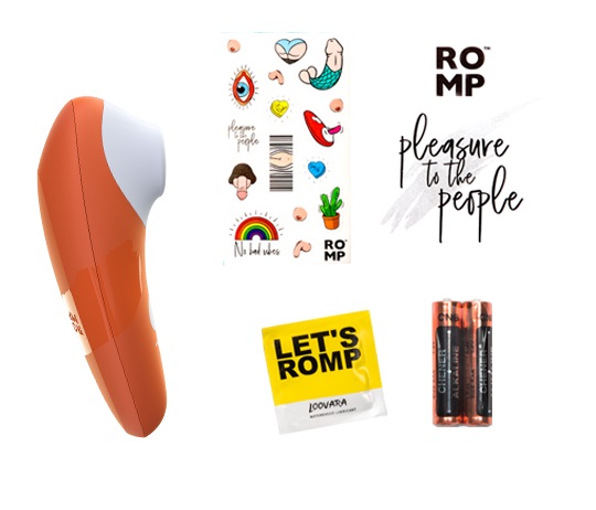ROMP Switch pampers your clitoris with gentle air oscillatio... Romp - Switch - Orange photo-13
