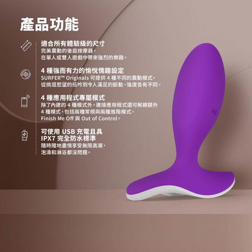 Lelo - Surfer Originals APP Prostate Massager - Soft Pink 照片-3