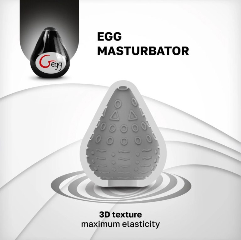 Gvibe Gegg is a premium TPE reusable egg masturbator designe... Gvibe - G-Egg Masturbator - Black photo-7