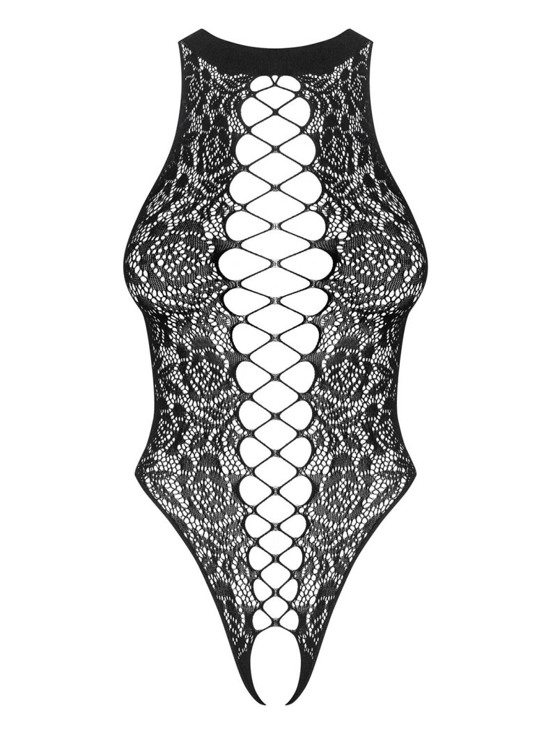 Obsessive - B129 连体内衣 - 黑色 - S/M/L 照片-7