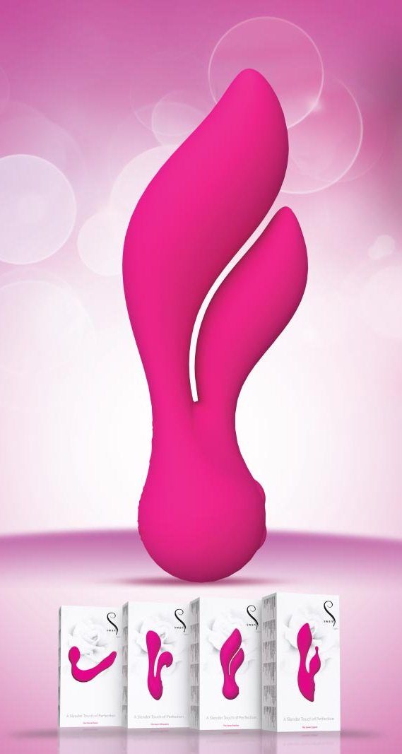 The ultimate in clever design, beautiful, delicate, and prou... Swan - The Feather Swan Vibrator - Pink photo-5