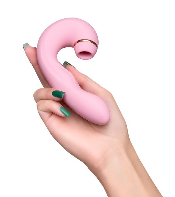 JUNA vibrator with the function of vacuum stimulation of the... JOS - Juna Vibrator - Pink photo-2
