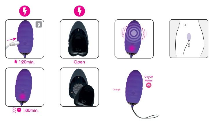 New released Vibrating egg will lead you to subtle, yet prol... Adrien Lastic - Ocean Breeze Egg - Purple photo-7