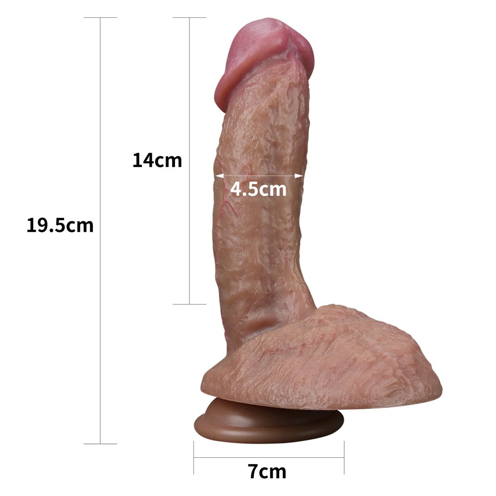 Built to deliver the most lifelike satisfaction, Love Toy Du... Lovetoy - 7.5'' Dual Layered Platinum Silicone Cock photo-21
