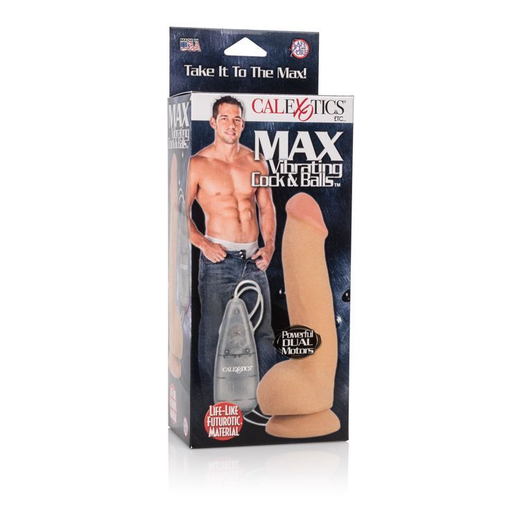 Take your pleasure to the max with the Max Vibrating Cock &a... CEN - Max Vibrating Cock & Balls - Flesh photo-4