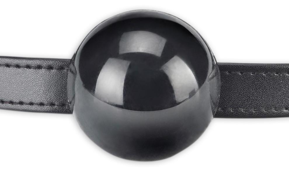 Your partner will be speechless over the lux fetish silicone... Lux Fetish - Silicone Ball Gag - Black photo-4