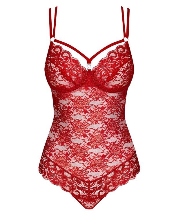 You’re beautiful and this teddy is absolutely special – it w... Obsessive - 860-TED-3 Teddy - Red - L/XL photo-7